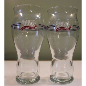 Two Samuel Adams Boston Lager Glasses